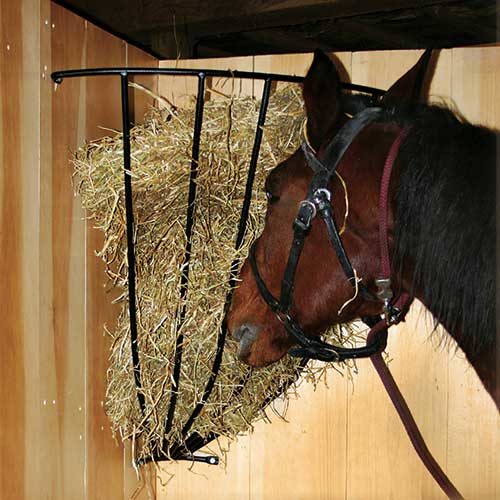 Black Iron Corner Hay Feeder - Cashmans